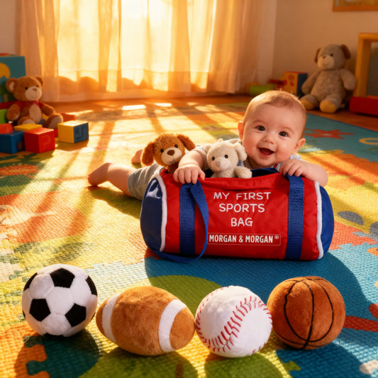 Morgan & Morgan “My First Sports Bag” Plush Toy Set